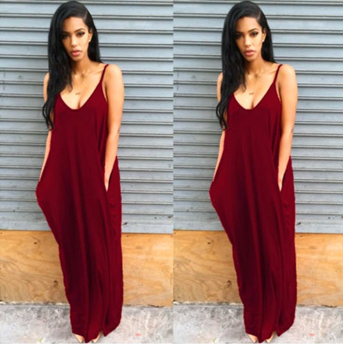 Women Summer Dress Casual Long