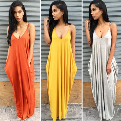Women Summer Dress Casual Long