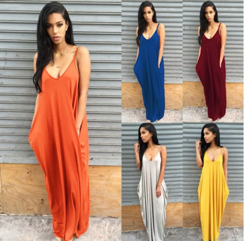 Women Summer Dress Casual Long